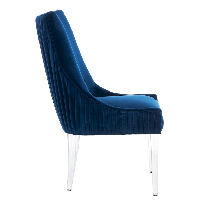 SAFAVIEH Couture Vesile Acrylic Leg Dining Chair - 22W x 28D x 38H 9