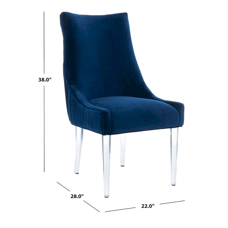 SAFAVIEH Couture Vesile Acrylic Leg Dining Chair - 22W x 28D x 38H 14