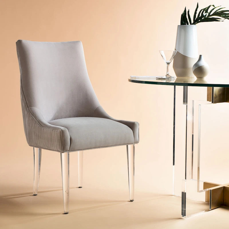SAFAVIEH Couture Vesile Acrylic Leg Dining Chair - 22W x 28D x 38H 15