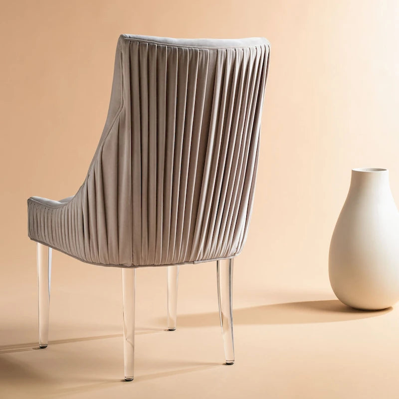 SAFAVIEH Couture Vesile Acrylic Leg Dining Chair - 22W x 28D x 38H 16