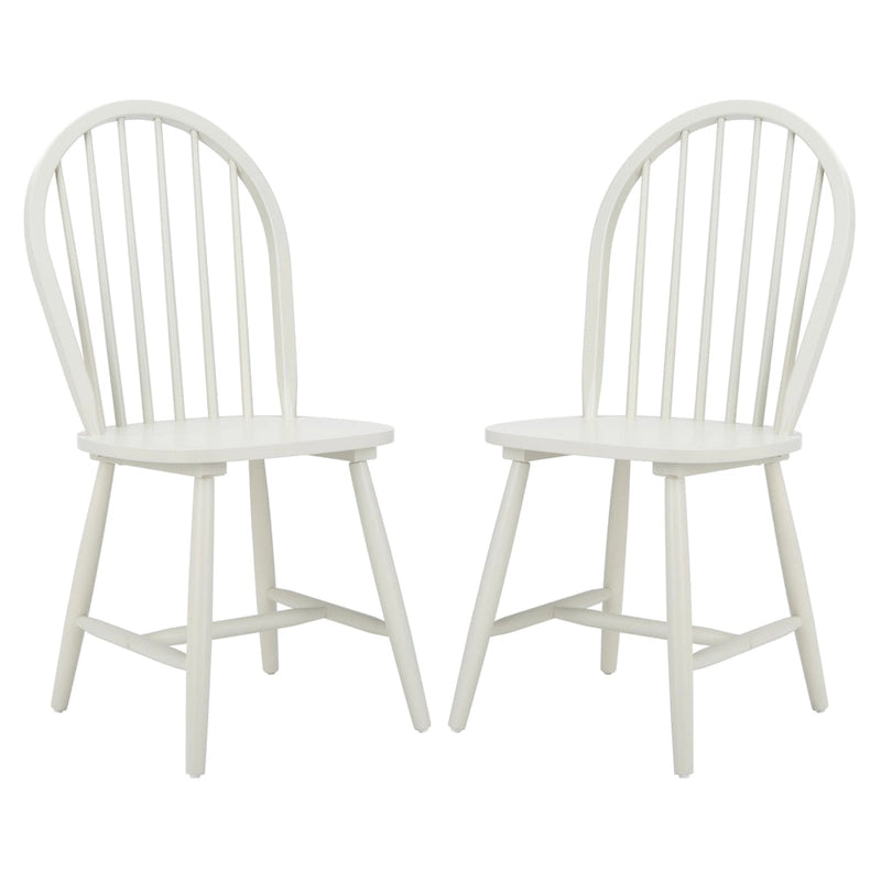 SAFAVIEH Delcie Spindle Oval Back Dining Chair (Set of 2) - 17.9 x 19.7 x 37 - 18Wx20Dx37H 29
