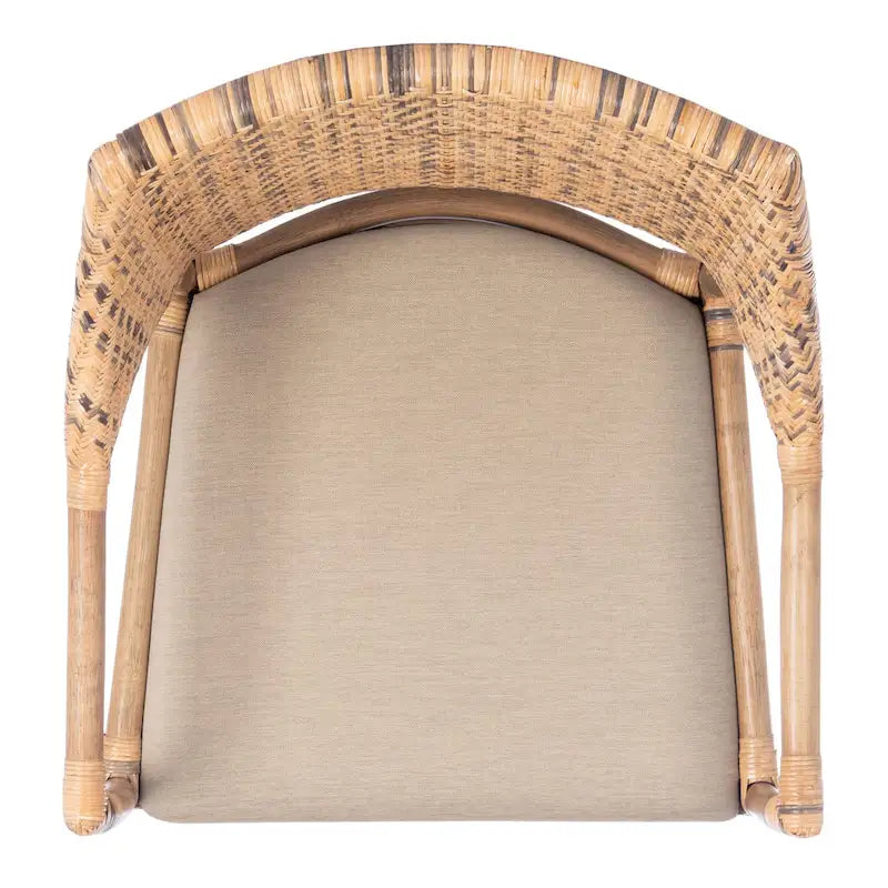 SAFAVIEH Saveta Honey Arm Chair - 23 x 22.5 x 34 - 23Wx23Dx34H 9