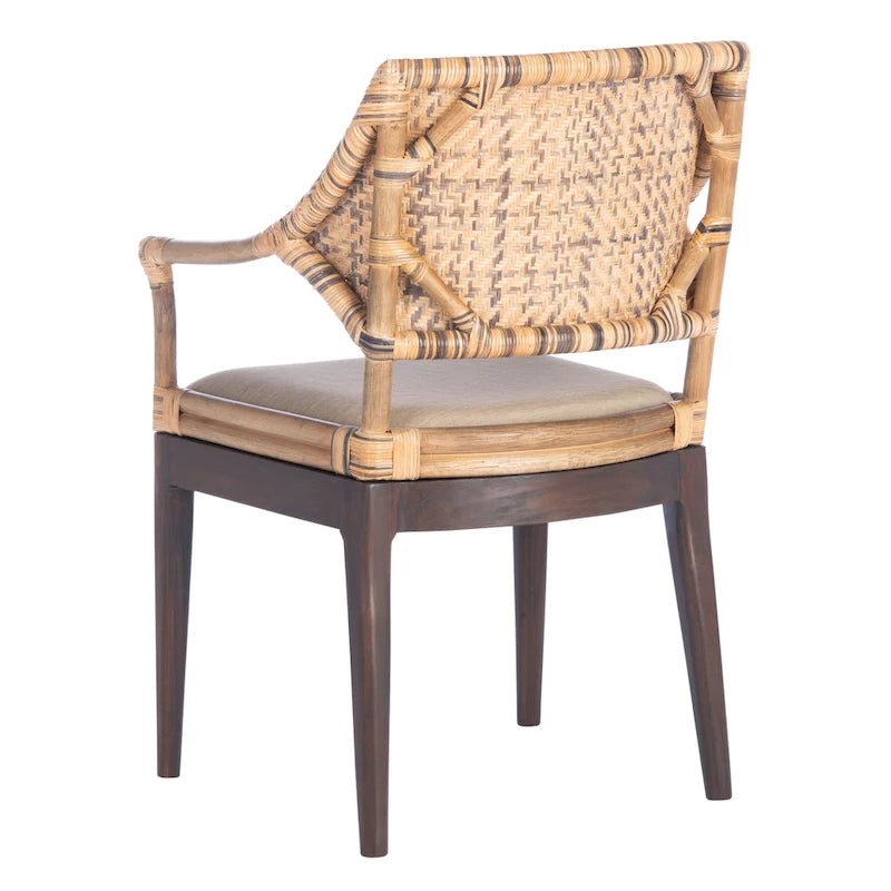 SAFAVIEH Saveta Honey Arm Chair - 23 x 22.5 x 34 - 23Wx23Dx34H 11