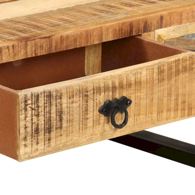 vidaXL Coffee Table 43.3x19.7x15 Solid Wood Mango 5