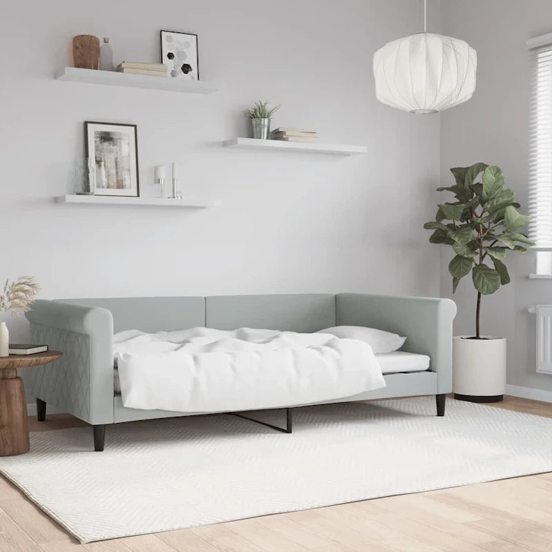vidaXL Day Bed Upholstered Daybed Sofa Bed for Bedroom Living Room Velvet 16