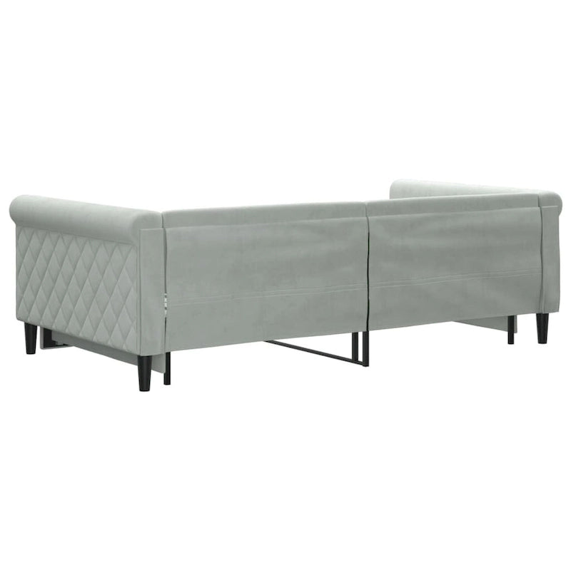 vidaXL Day Bed Upholstered Daybed Sofa Bed for Bedroom Living Room Velvet 5