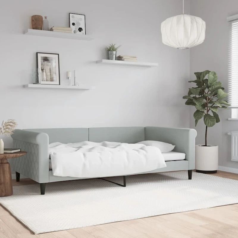 vidaXL Day Bed Upholstered Daybed Sofa Bed for Bedroom Living Room Velvet 9