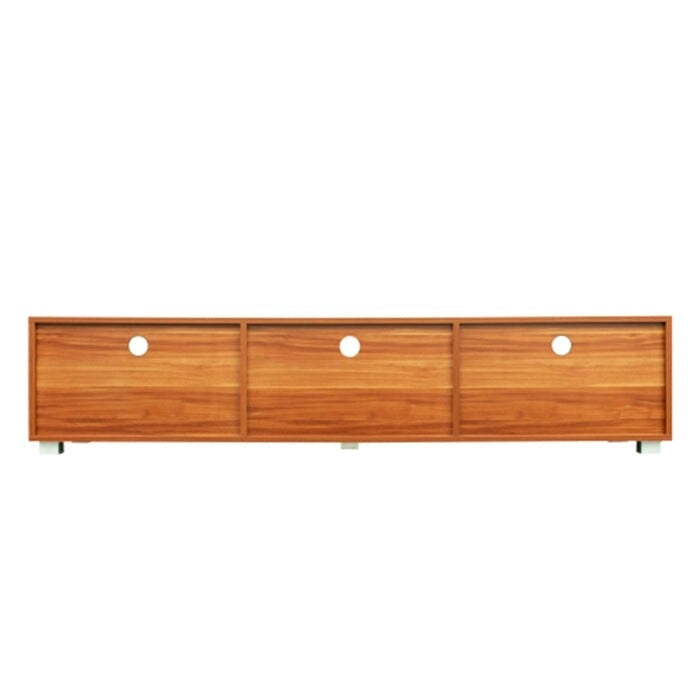 Walnut farmhouse tv stand 2 Storage Cabinet Media Console with open shelves 7