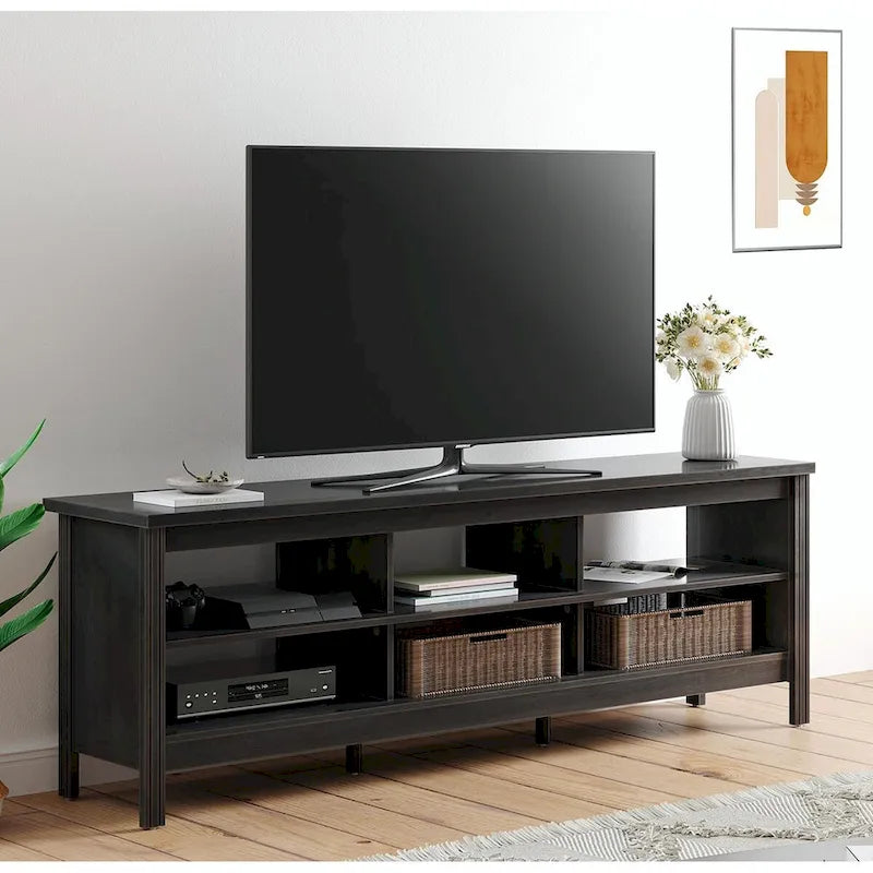 70 Inch TV Stand for 75 TV, Classic Entertainment Center TV Console 16