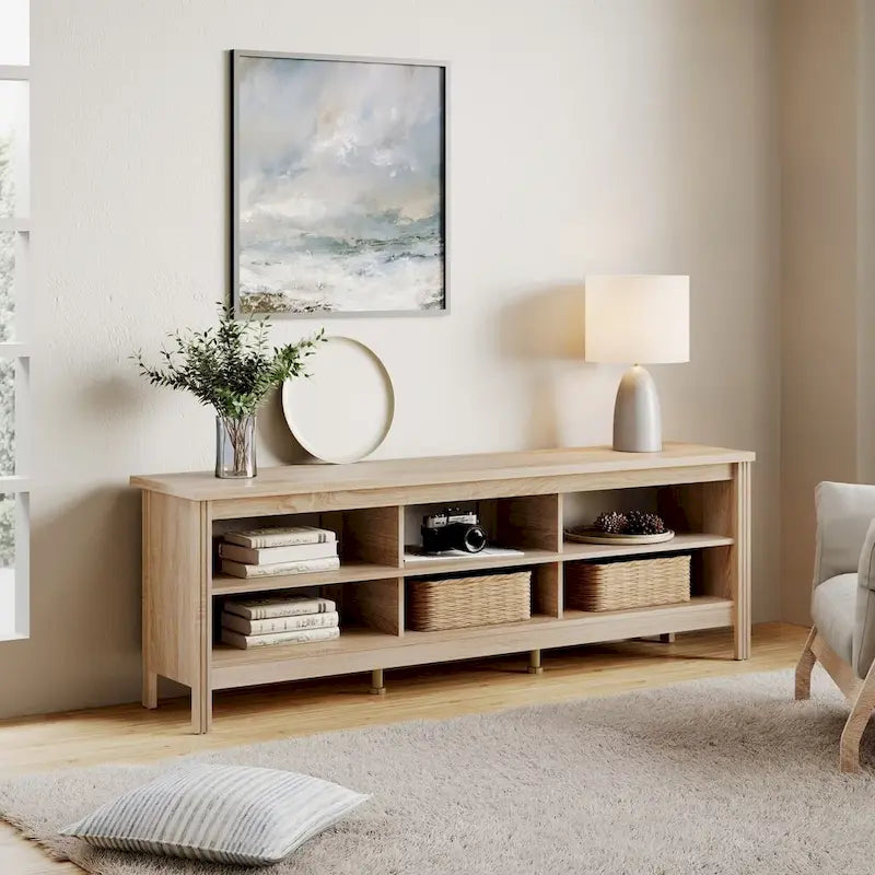 70 Inch TV Stand for 75 TV, Classic Entertainment Center TV Console 43
