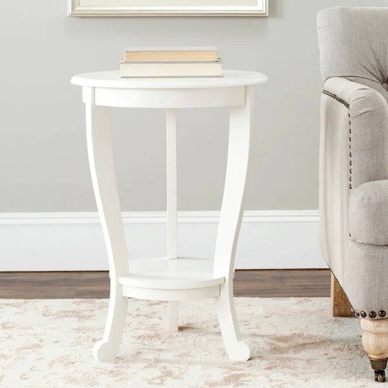 SAFAVIEH Carlotta Tavolino con piedistallo grigio - 18,1 x 18,1 x 26 - 18Lx18Px26A 3