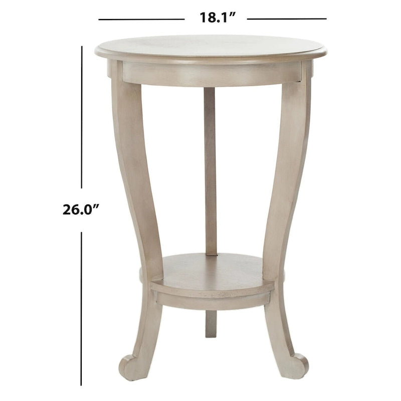 SAFAVIEH Carlotta Tavolino con piedistallo grigio - 18,1 x 18,1 x 26 - 18Lx18Px26A 10