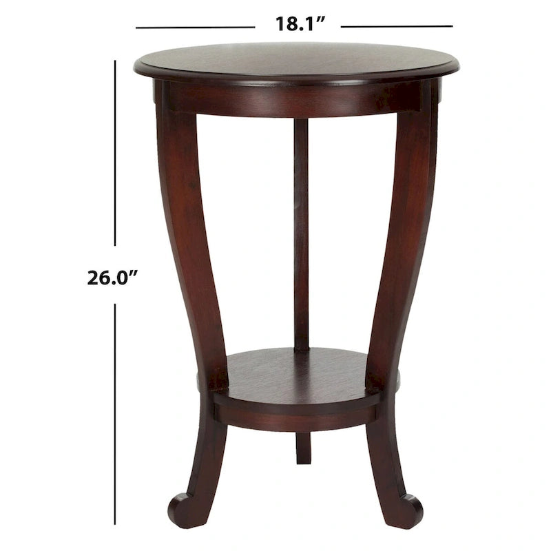 SAFAVIEH Carlotta Tavolino con piedistallo grigio - 18,1 x 18,1 x 26 - 18Lx18Px26A 13