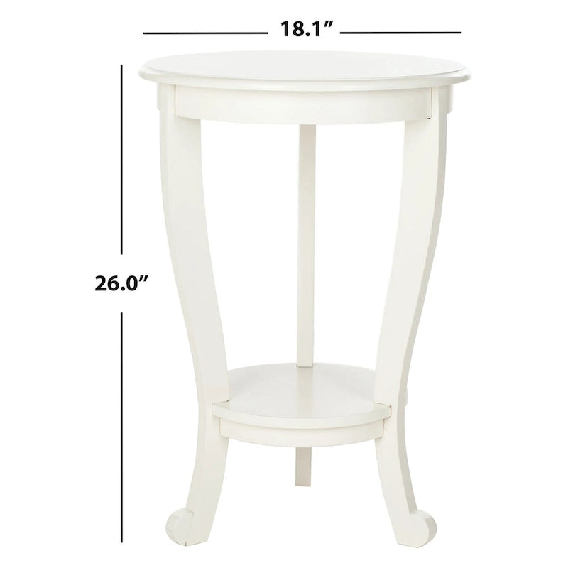 SAFAVIEH Carlotta Tavolino con piedistallo grigio - 18,1 x 18,1 x 26 - 18Lx18Px26A 16