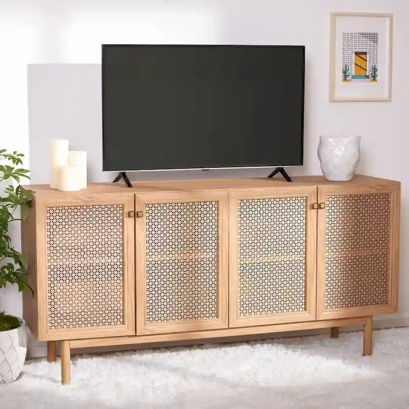 SAFAVIEH Micaela Mobile TV/Contenitore a 4 Ante 160 cm - 160.3 cm L x 41.4 cm P x 80.5 cm H - 160Lx41Px81H 4