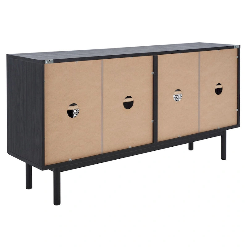 SAFAVIEH Micaela Mobile TV/Contenitore a 4 Ante 160 cm - 160.3 cm L x 41.4 cm P x 80.5 cm H - 160Lx41Px81H 42