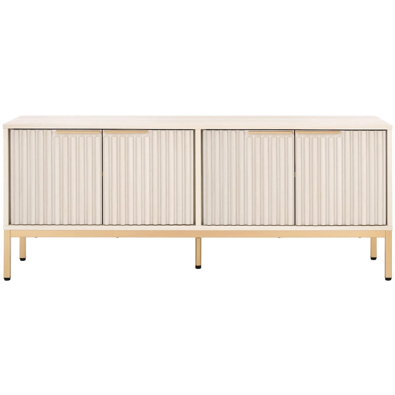 SAFAVIEH Deandra Porta TV/Mobile Media a 4 Ante (Adatto a TV a Schermo Piatto Fino a 65 Pollici) - 154,4 cm x 44,9 cm x 62,4 cm - 61Lx18Px25A 46