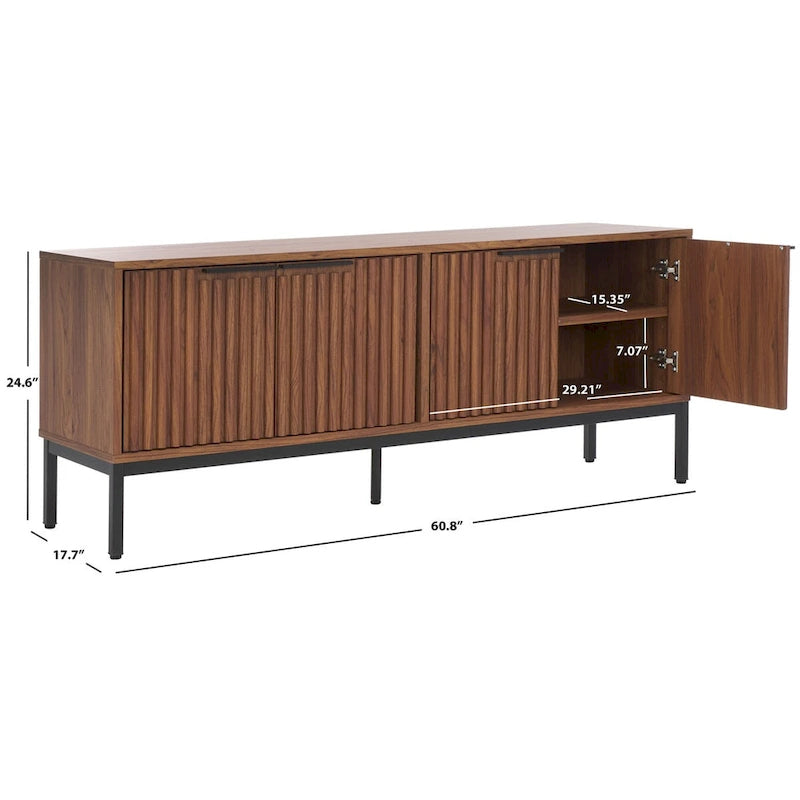 SAFAVIEH Deandra Porta TV/Mobile Media a 4 Ante (Adatto a TV a Schermo Piatto Fino a 65 Pollici) - 154,4 cm x 44,9 cm x 62,4 cm - 61Lx18Px25A 7