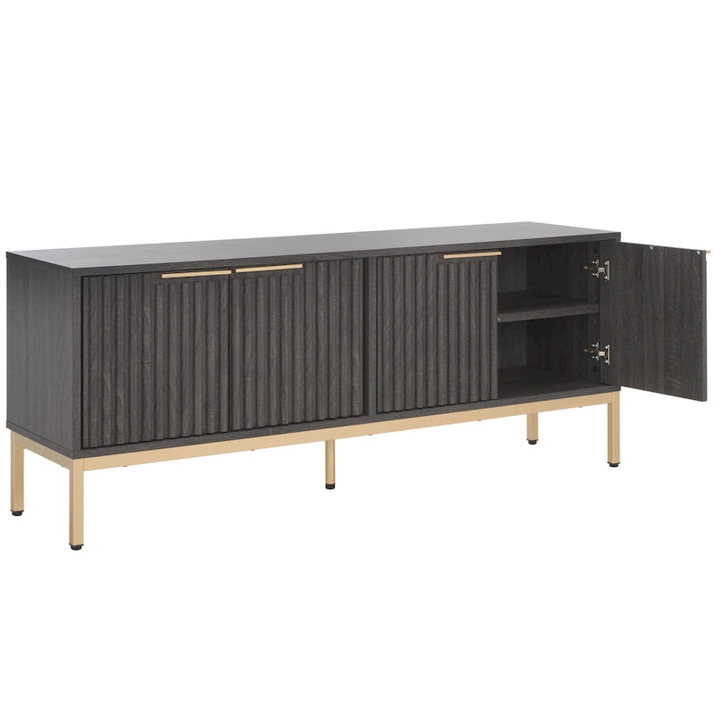 SAFAVIEH Deandra Porta TV/Mobile Media a 4 Ante (Adatto a TV a Schermo Piatto Fino a 65 Pollici) - 154,4 cm x 44,9 cm x 62,4 cm - 61Lx18Px25A 29