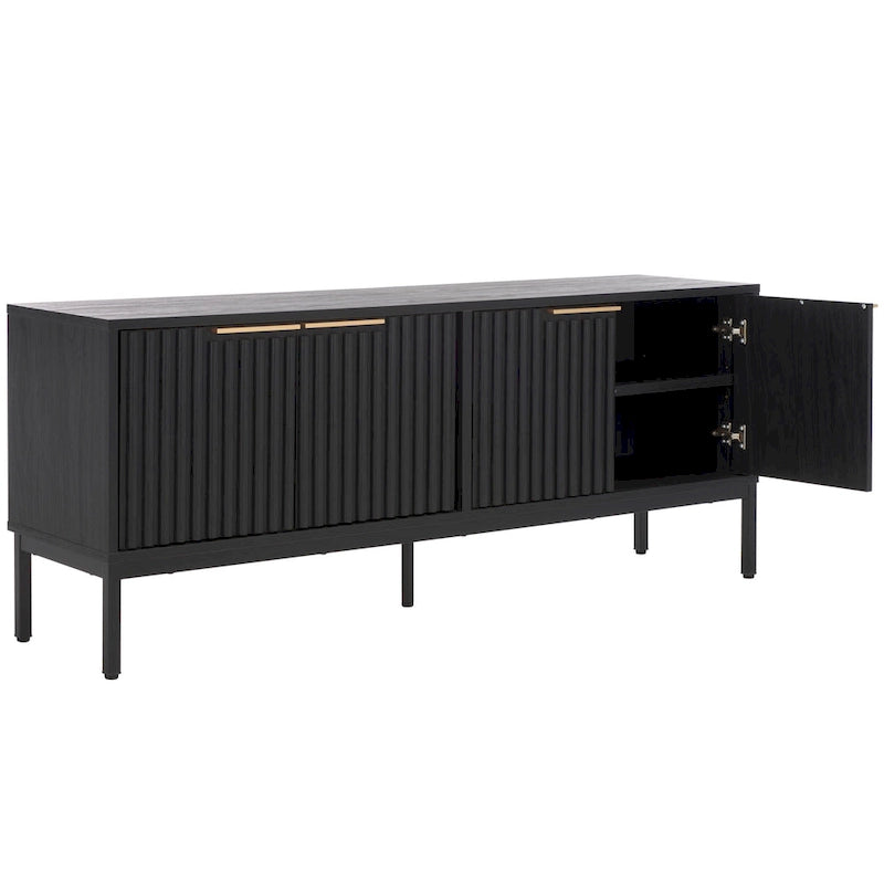 SAFAVIEH Deandra Porta TV/Mobile Media a 4 Ante (Adatto a TV a Schermo Piatto Fino a 65 Pollici) - 154,4 cm x 44,9 cm x 62,4 cm - 61Lx18Px25A 39