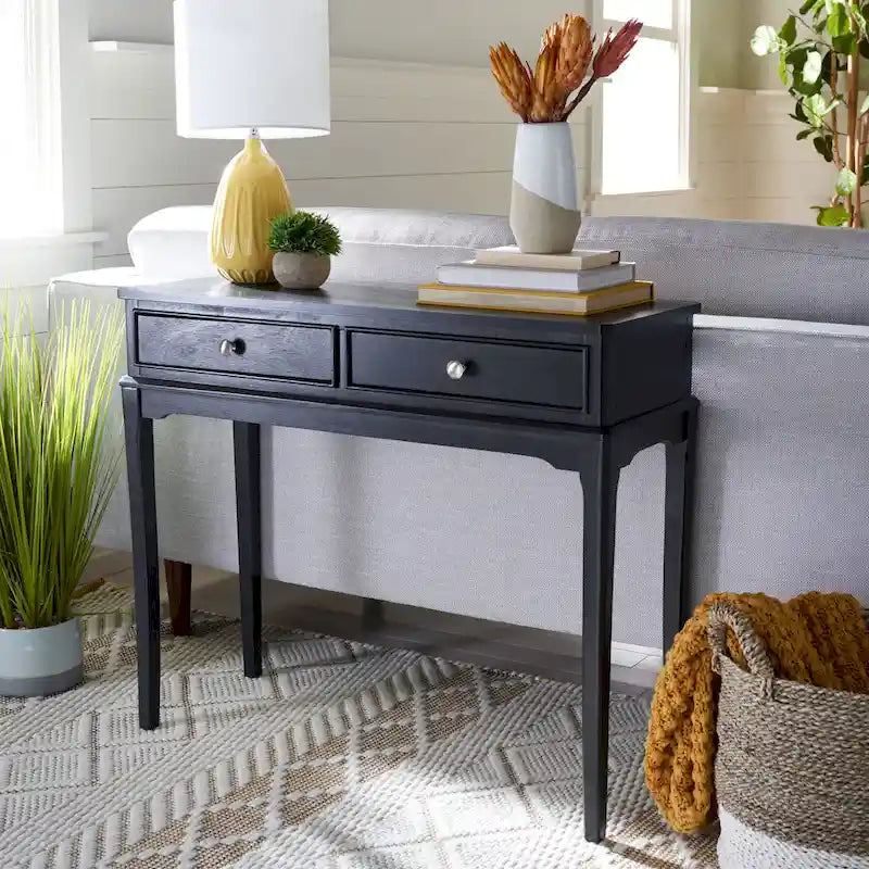 SAFAVIEH Affie 2-Drawer Console Table - 35.5 W x 13 L x 29.5 H - 36Wx13Dx30H
