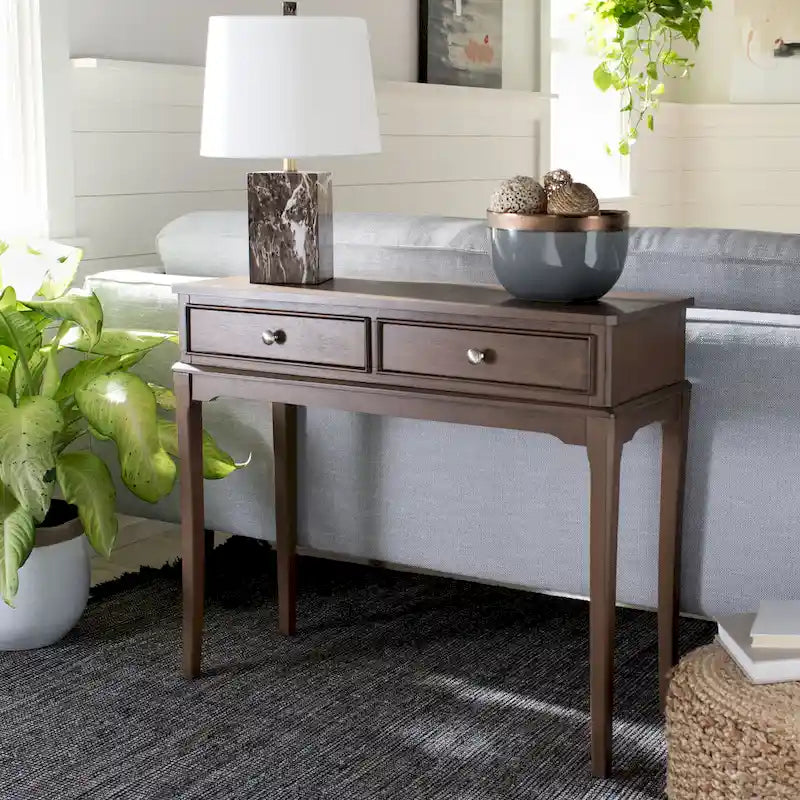 SAFAVIEH Affie 2-Drawer Console Table - 35.5 W x 13 L x 29.5 H - 36Wx13Dx30H 3