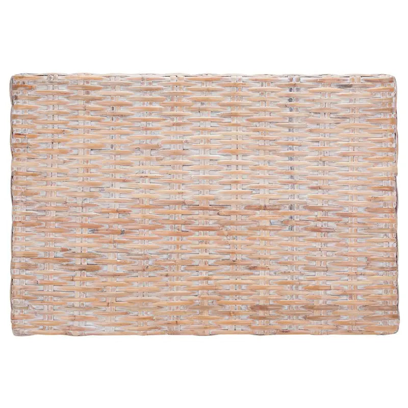 SAFAVIEH Caron Washed Natural Wicker Bench - 41 W x 28 D x 12 H - 41Wx28Dx12H 17