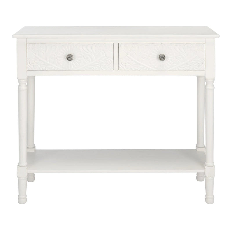 SAFAVIEH Leonia 2-Drawer Console Table - 35.5 W x 13 L x 29.5 H - 36Wx13Dx30H 6