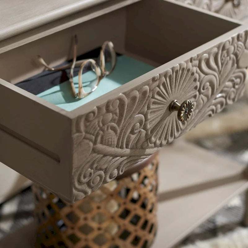 SAFAVIEH Leonia 2-Drawer Console Table - 35.5 W x 13 L x 29.5 H - 36Wx13Dx30H 17