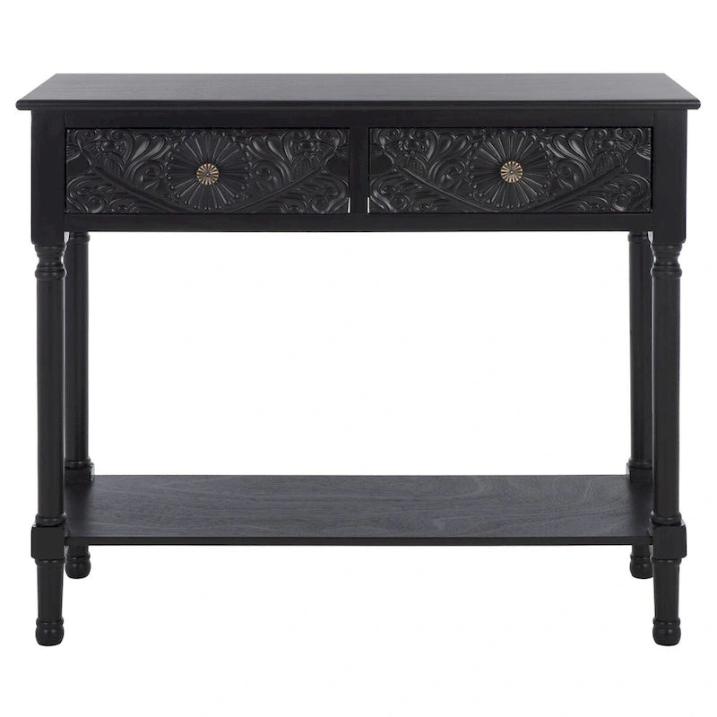 SAFAVIEH Leonia 2-Drawer Console Table - 35.5 W x 13 L x 29.5 H - 36Wx13Dx30H 28
