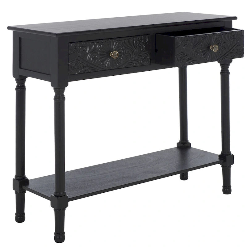 SAFAVIEH Leonia 2-Drawer Console Table - 35.5 W x 13 L x 29.5 H - 36Wx13Dx30H 34