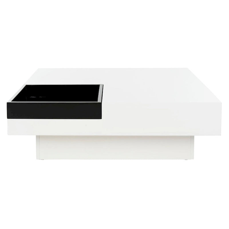 SAFAVIEH Phylis White/ Black Coffee Table - 35.4 x 35.4 x 11.8 - 35Wx35Dx12H 2