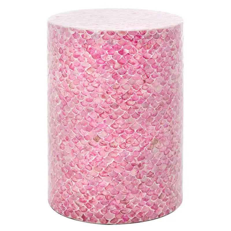 SAFAVIEH Rilla Tavolino Rotondo Accento Rosa Scuro - 13,8 L x 13,8 P x 19,7 H - 14Lx14Px20A