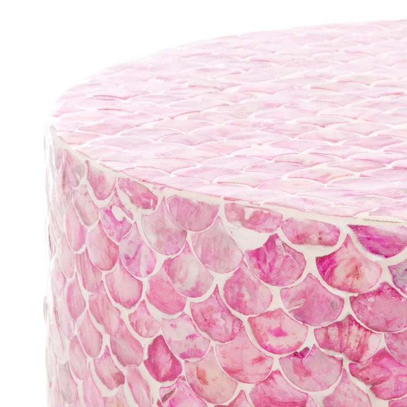 SAFAVIEH Rilla Tavolino Rotondo Accento Rosa Scuro - 13,8 L x 13,8 P x 19,7 H - 14Lx14Px20A 6