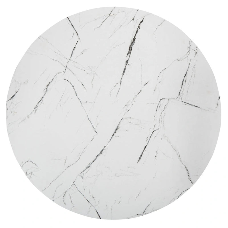 SAFAVIEH Alverda Marble Coffee Table - 35 W x 35 D x 19 H - 35Wx35Dx19H 6