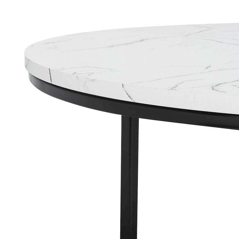 SAFAVIEH Alverda Marble Coffee Table - 35 W x 35 D x 19 H - 35Wx35Dx19H 7