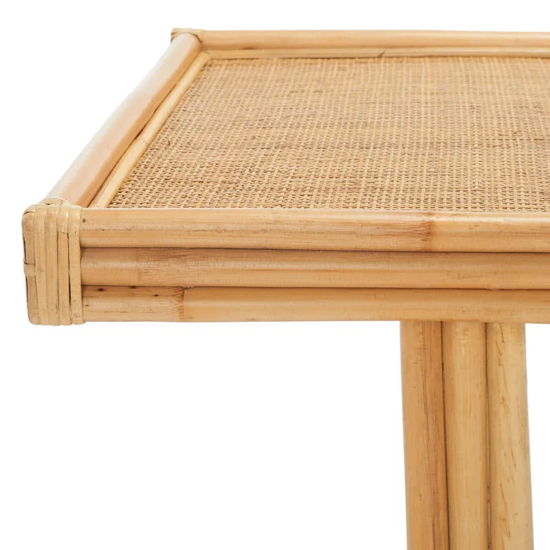 SAFAVIEH Gerdhilde Tropical Boho Coastal Rattan Rectangle Coffee Table - 47 In. W x 24 In. D x 18 In. H - 47Wx24Dx18H 3