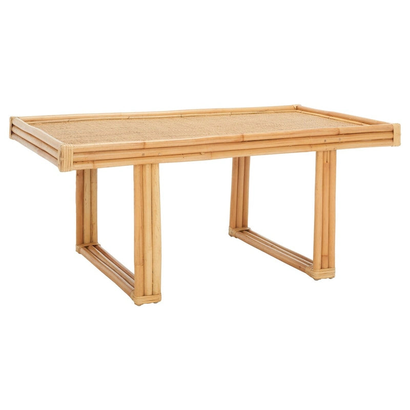 SAFAVIEH Gerdhilde Tropical Boho Coastal Rattan Rectangle Coffee Table - 47 In. W x 24 In. D x 18 In. H - 47Wx24Dx18H 6