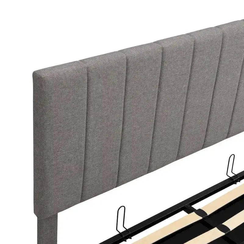 Full/Queen Upholstered Platform Bed with Lift Up Storage 10