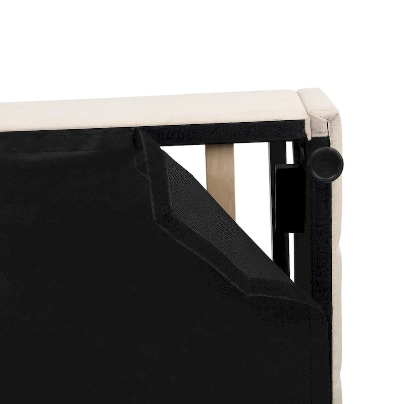 Full/Queen Upholstered Platform Bed with Lift Up Storage 21