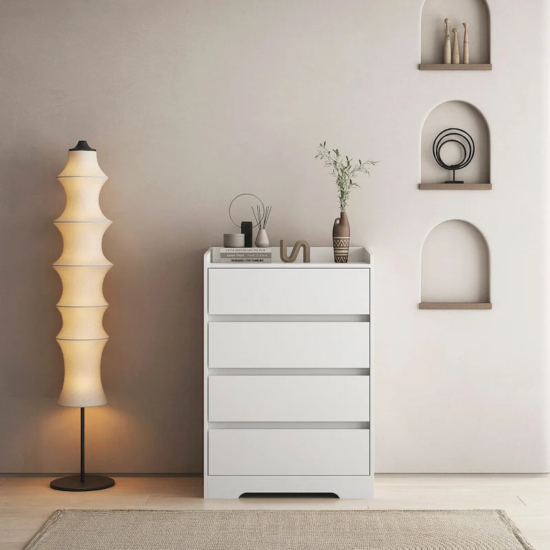 4 Drawer Dresser, Freestanding Storage Dresser Chest Cabinet for Bedroom, Living Room, Closet, Office 16