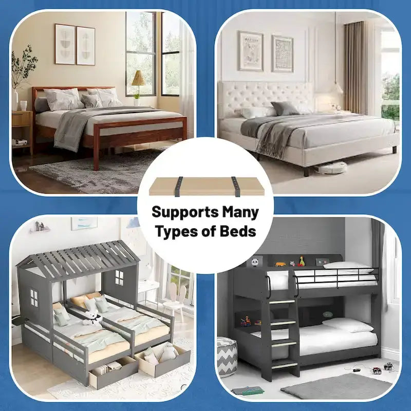 Foldable Box Spring, Bunkie Board and Bed Support Board to Minimize bed, Good for Day Bed, Trundle Bed, Bunkbed & Platform Bed 6