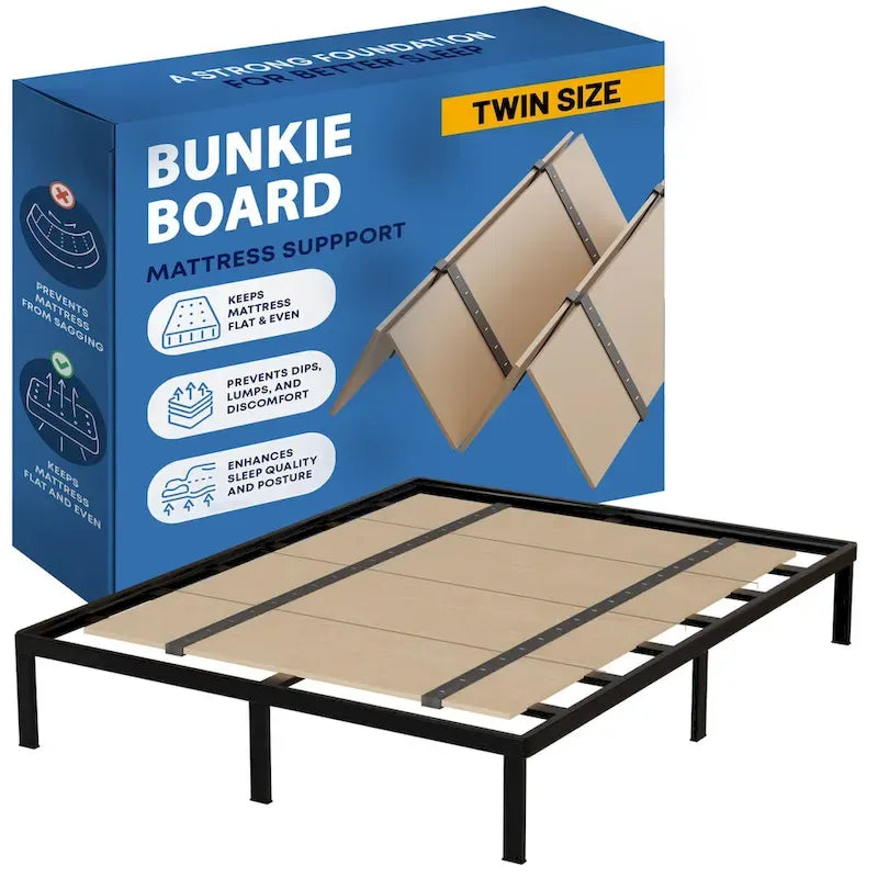 Foldable Box Spring, Bunkie Board and Bed Support Board to Minimize bed, Good for Day Bed, Trundle Bed, Bunkbed & Platform Bed 10