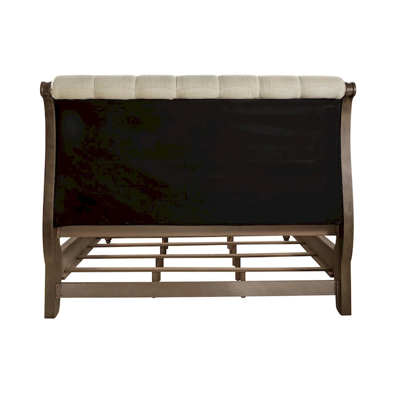 Americana Farmhouse Sleigh Bed, Dresser and Mirror Bedroom Set 5