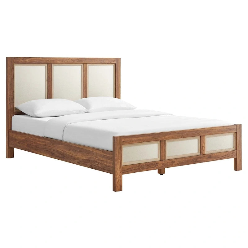 Capri Queen Wood Grain Platform Bed 10