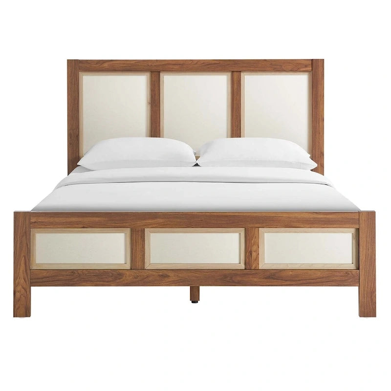 Capri Queen Wood Grain Platform Bed 5