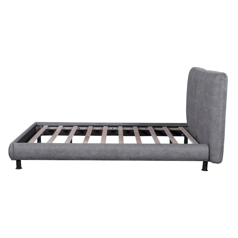 Queen Size Platform Bed with Two Large Headrests 4