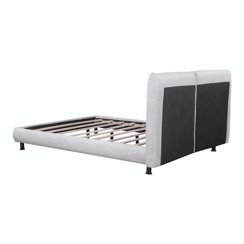 Queen Size Platform Bed with Two Large Headrests 11