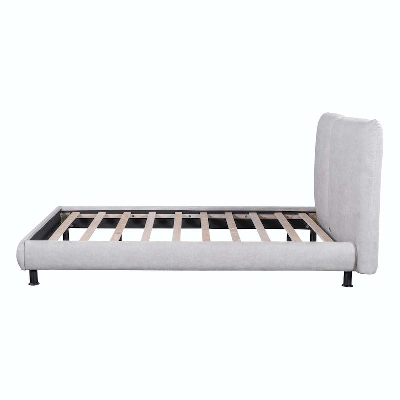 Queen Size Platform Bed with Two Large Headrests 13