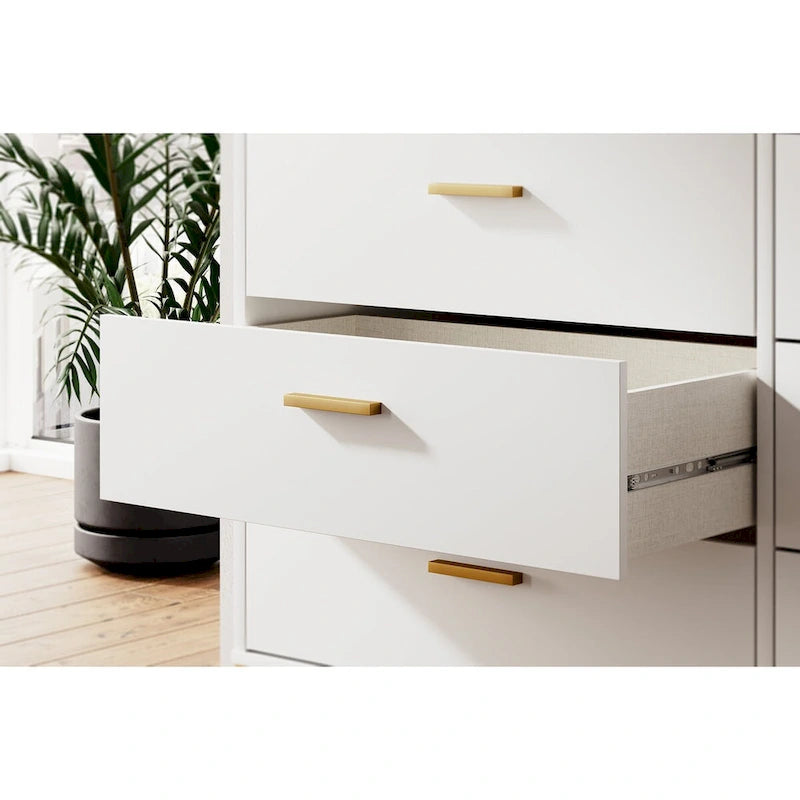 Signature Design by Ashley Socalle White/Gold Dresser 4